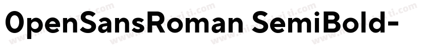 0penSansRoman SemiBold字体转换